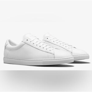 Oliver Cabell Low 1 Mens White Leather Shoes Sneaker Size 40 Men's 7 Italy EUC